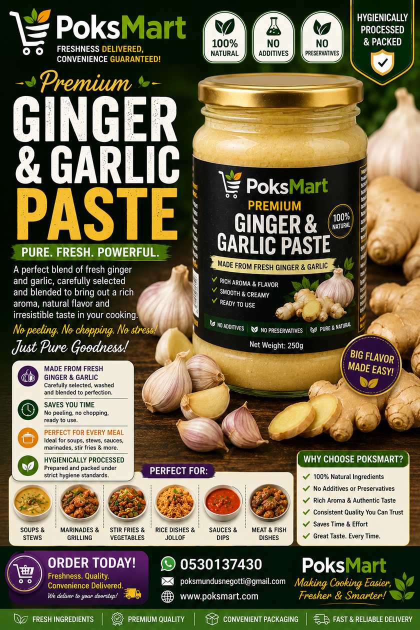 🧄🫚 PoksMart Garlic & Ginger Purée 🫚🧄