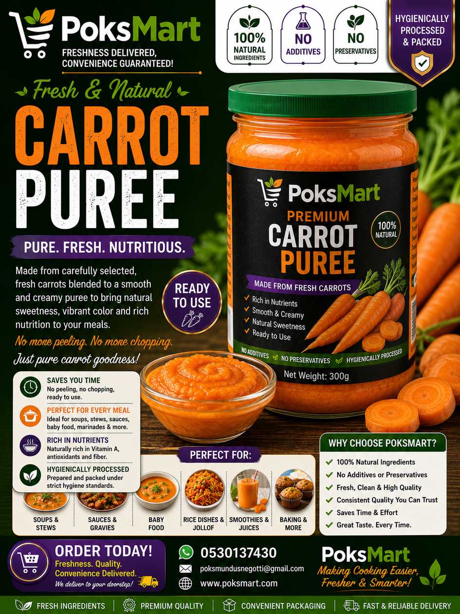 🥕 PoksMart Fresh Carrot Purée 🥕