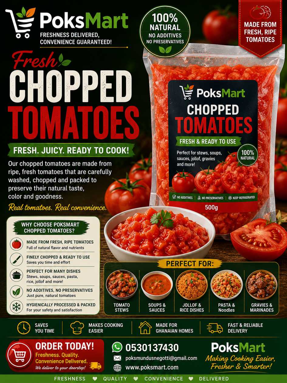 🍅 PoksMart Fresh Chopped Tomatoes 🍅