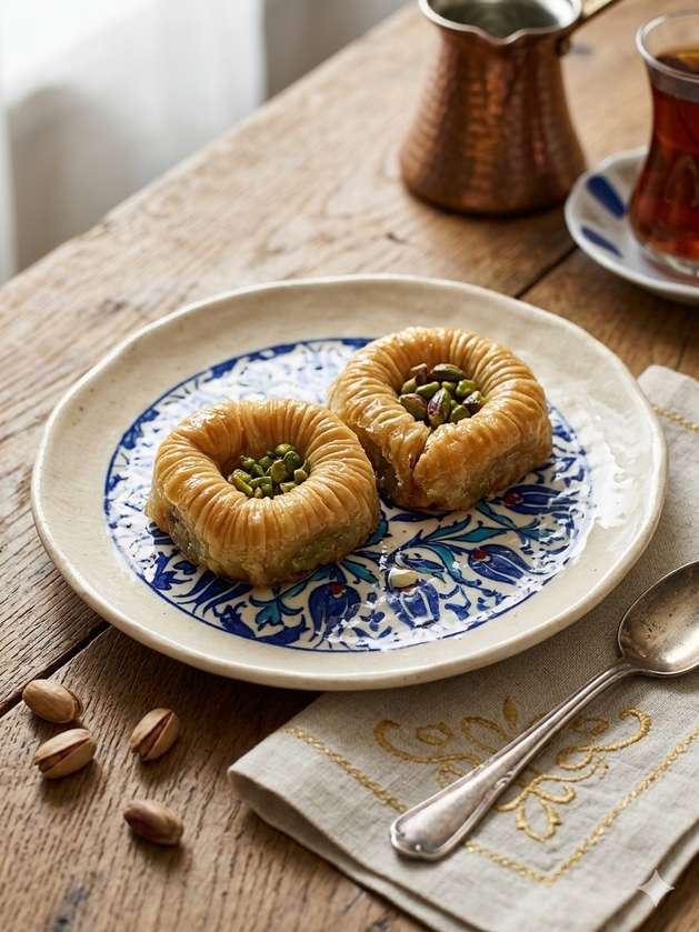 Bird Nest Baklava with Pistachio