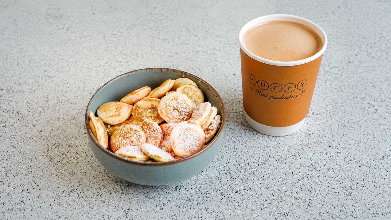 ☕️🥞 Kafija + 25 mini pankūkas