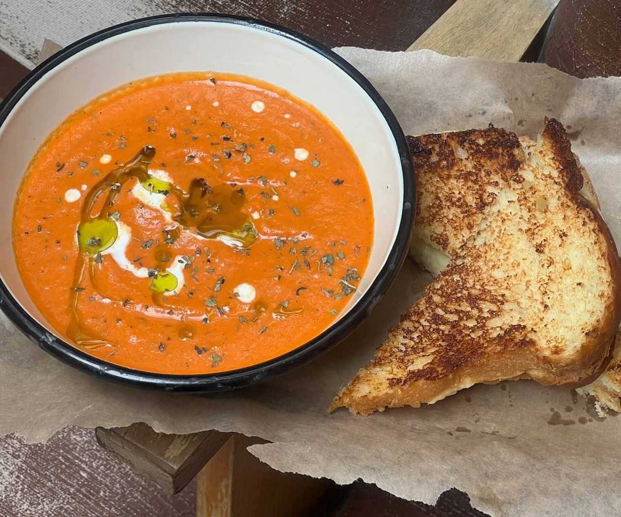 Cream of tomato soup