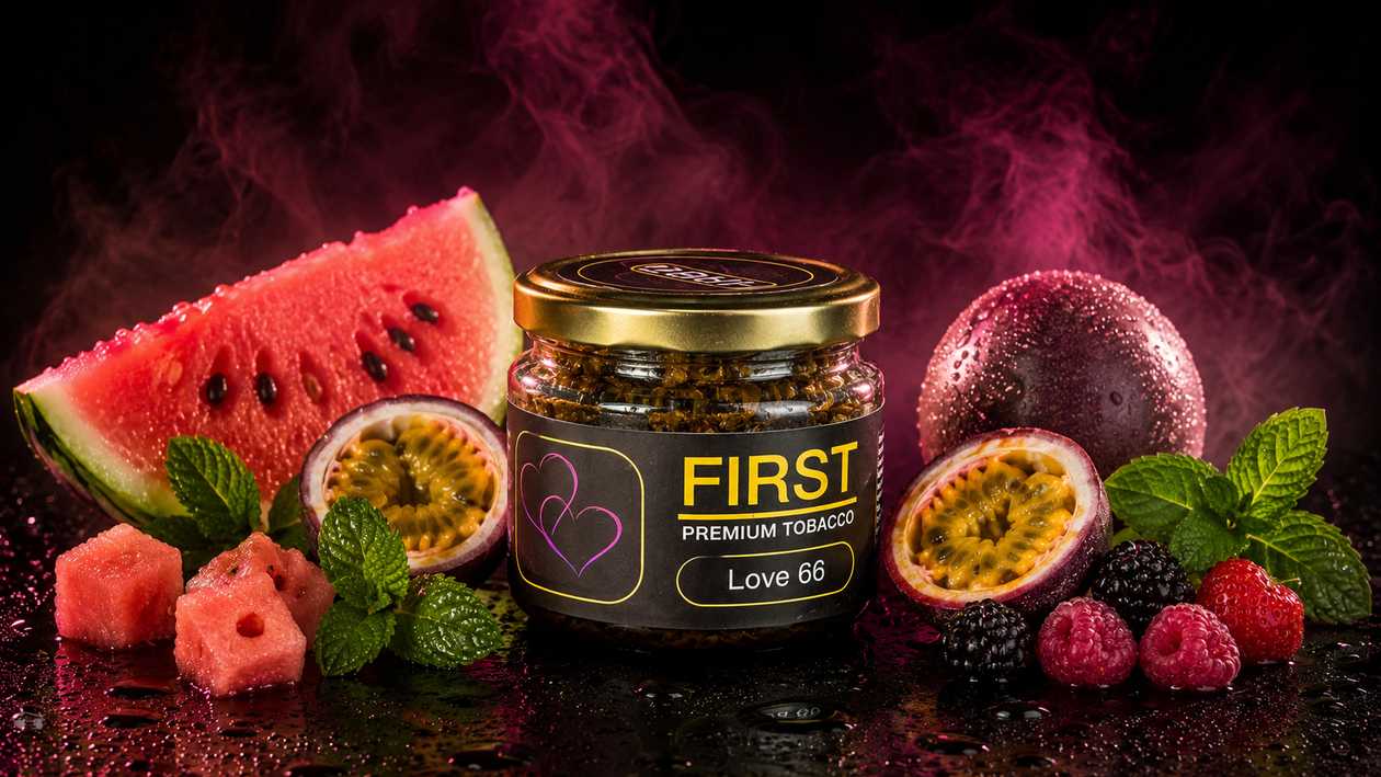 FİRST Tütün 250qr Love 66 (Qarpız Marakuya Yemiş Nanə)
