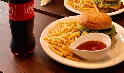 Beef burger combo