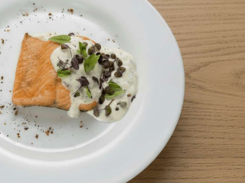 Trout fillet with creamy citrus sauce