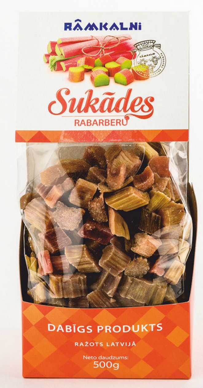 Rabarberu sukādes, 500g
