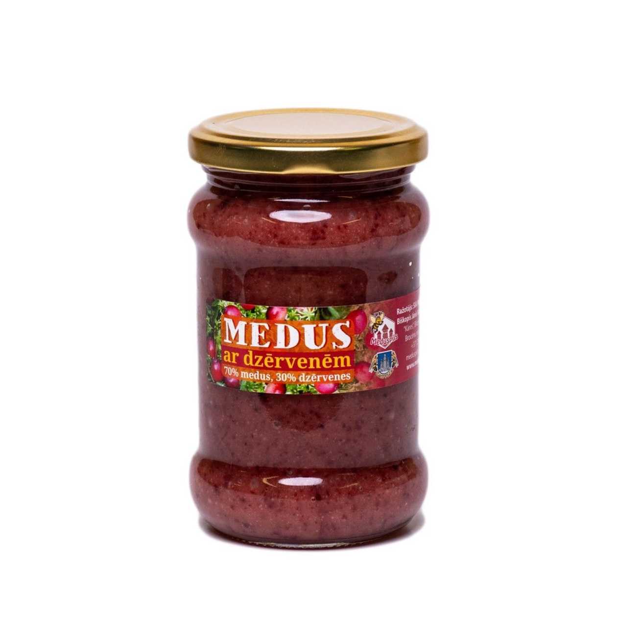 Medus ar dzērvenēm, 400g