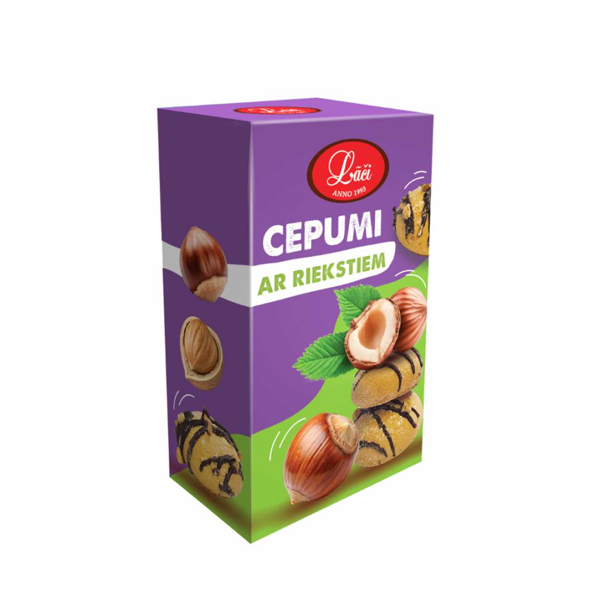 Biskvīta cepumi ar riekstiem, 70g
