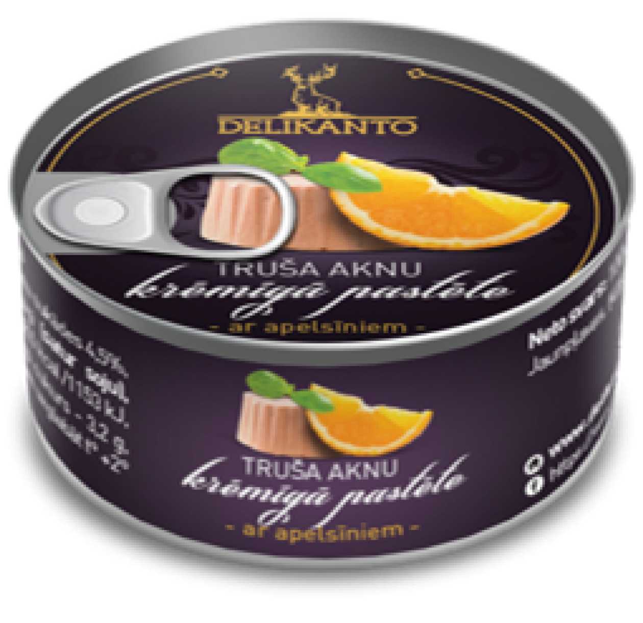 Truša aknu krēmīgā pastēte ar apelsīniem, 100g