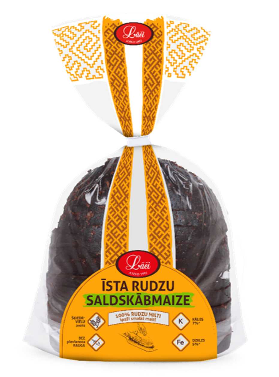 Īsta rudzu saldskābmaize (1/2 kukulis), 440g
