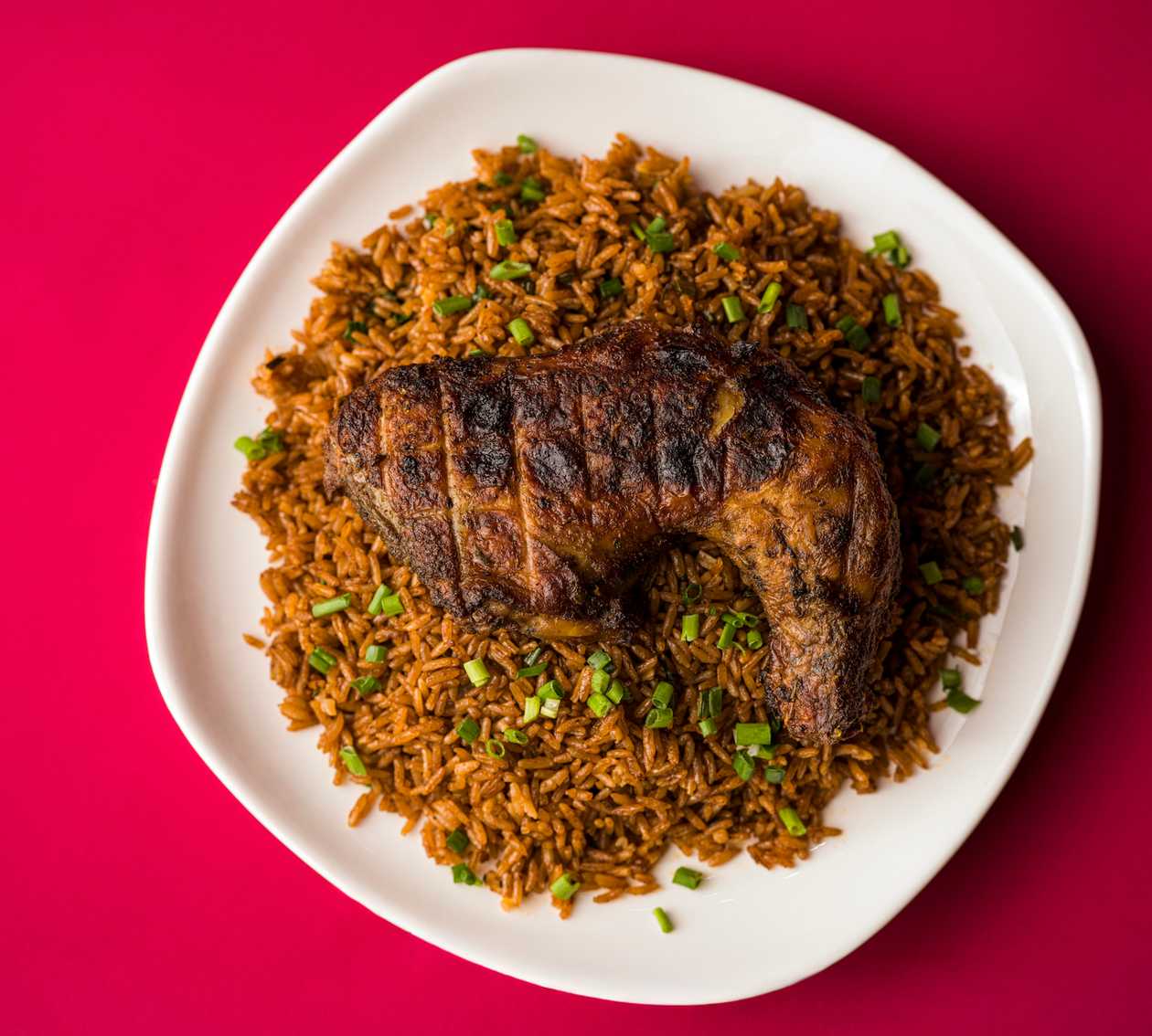 Grilled Chicken Jollof