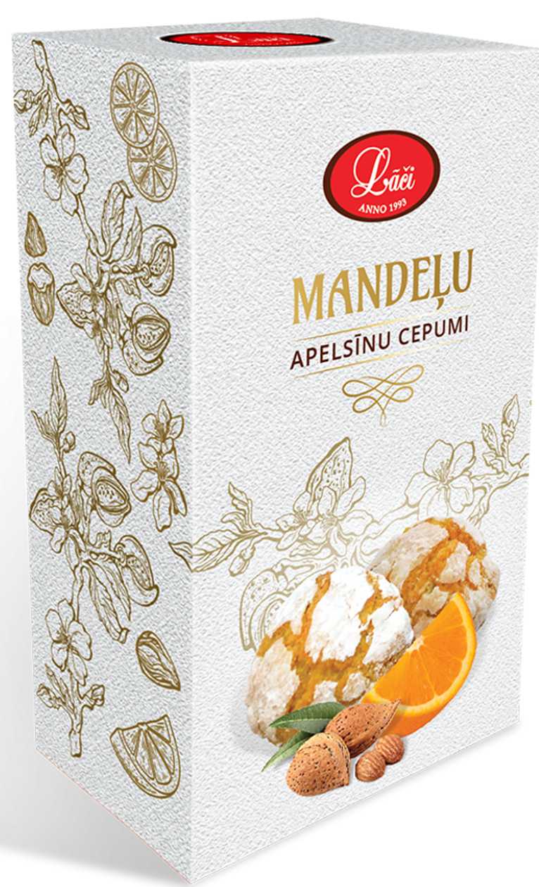 Mandeļu apelsīnu cepumi, 110g