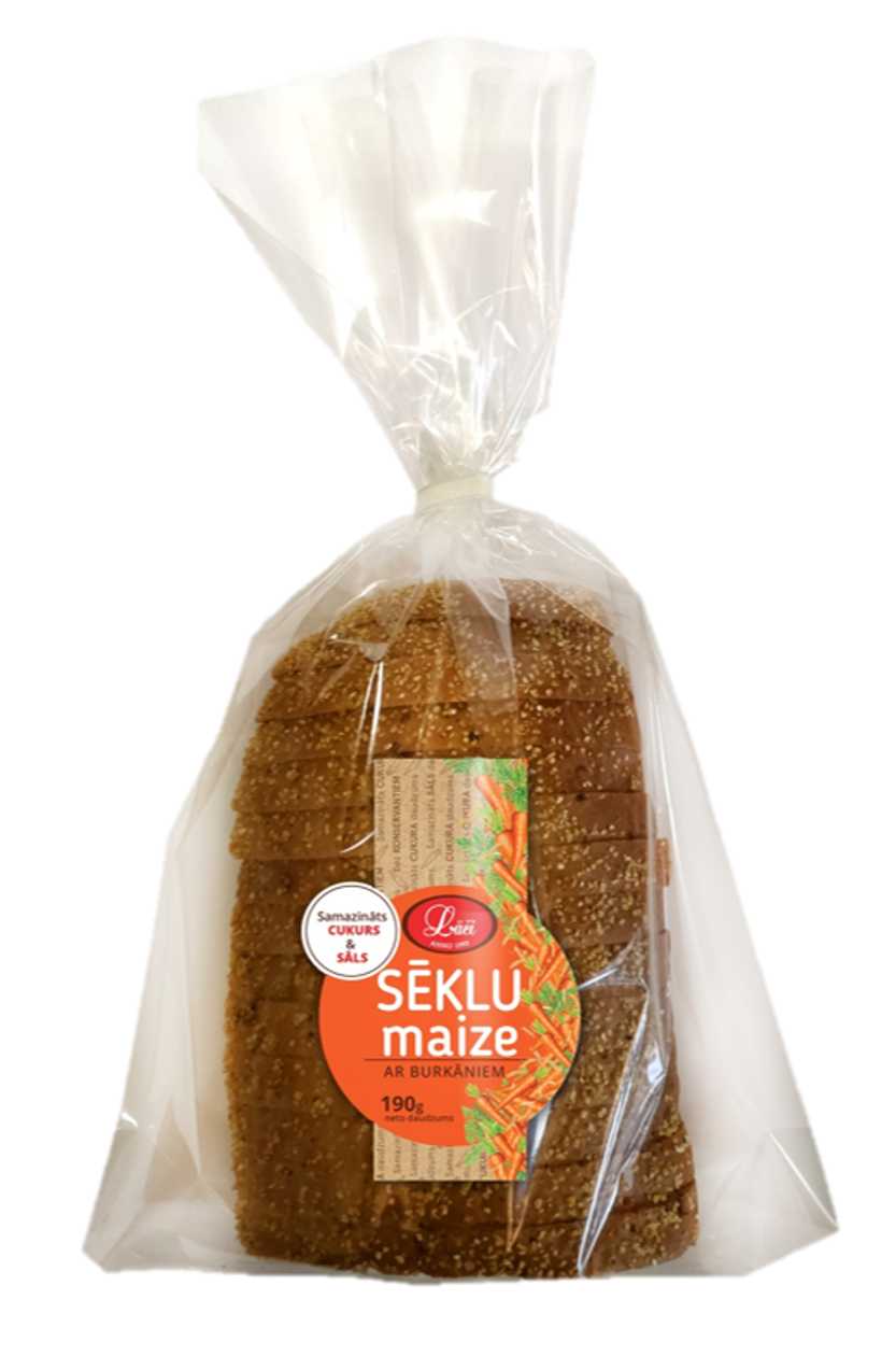 Sēklu maize ar burkāniem, 190g