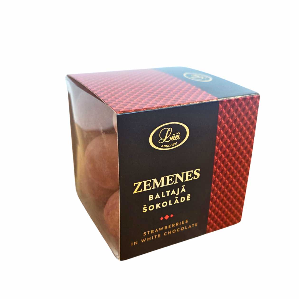 Zemenes baltajā šokolādē, 80g