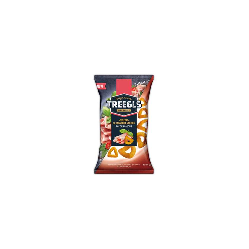 Chrupki kukurydziane o smaku bekonu "Treegls" 150g