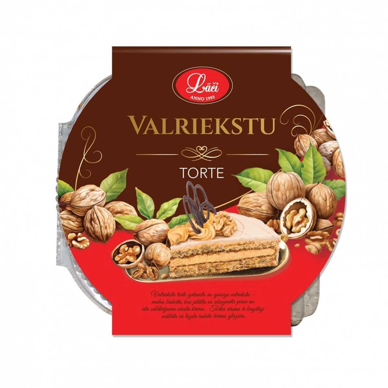 Valriekstu torte, 480g