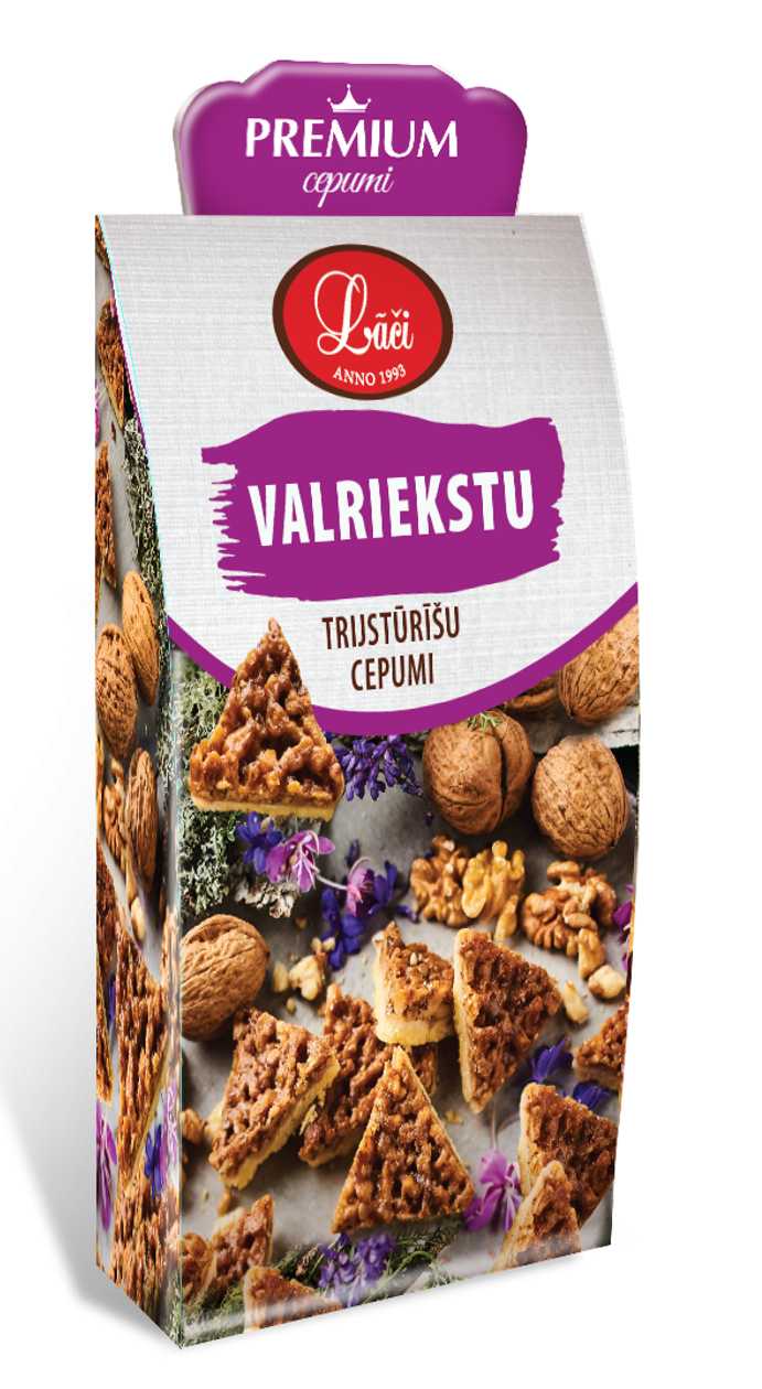 Valriekstu trijstūrīšu cepumi, 150g