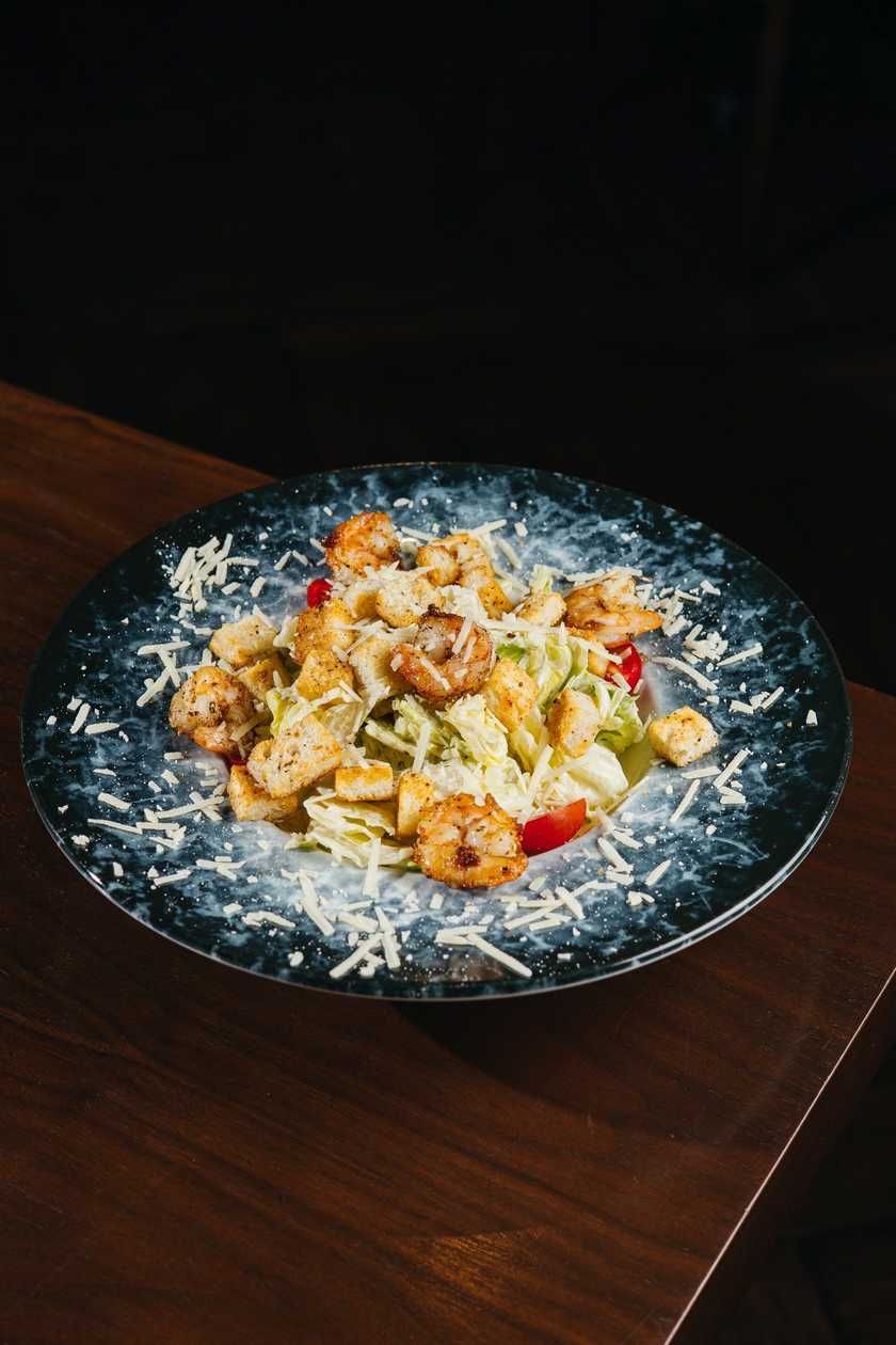 Caesar Salad with Shrimp