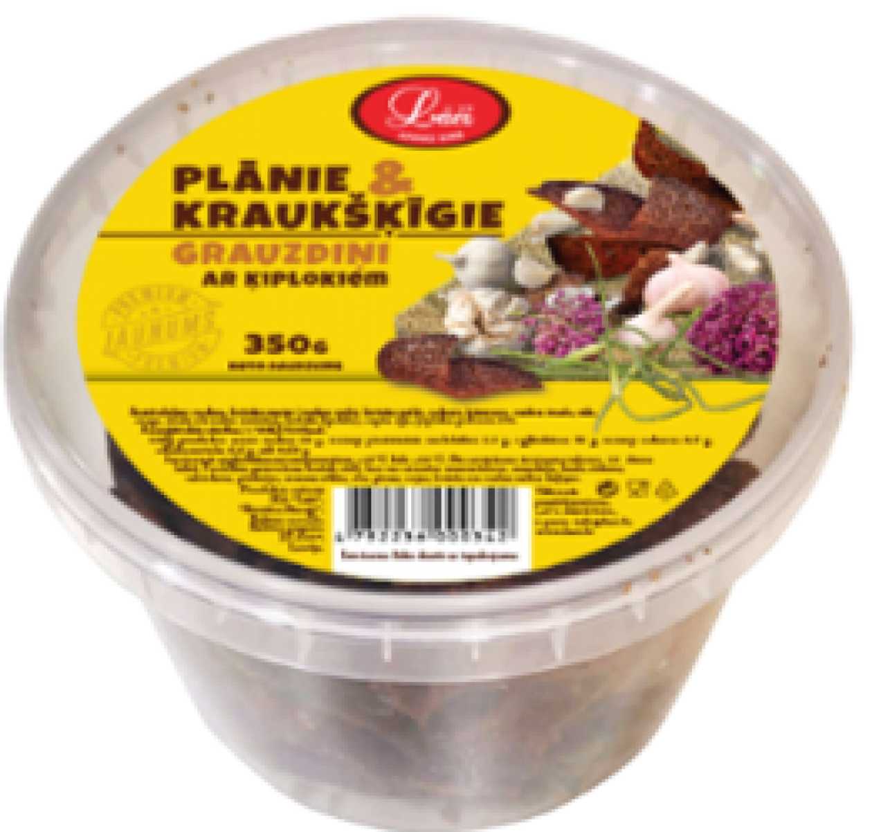 Plānie & kraukšķīgie grauzdiņi ar ķiplokiem, 350g