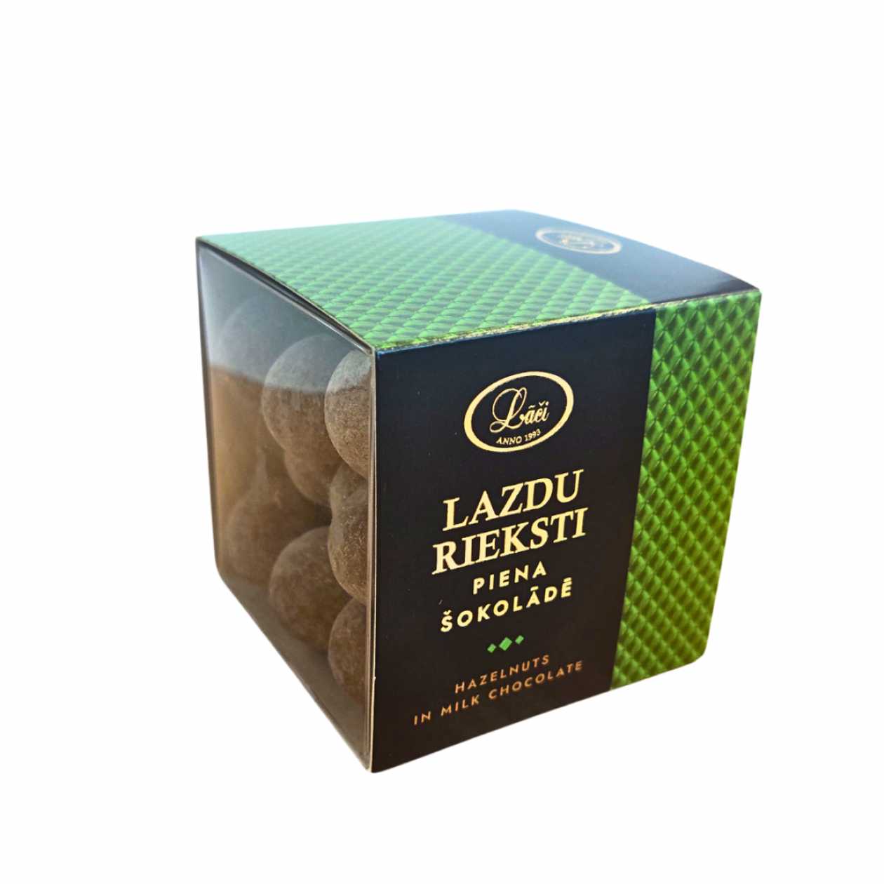 Lazdu rieksti piena šokolādē, 120g