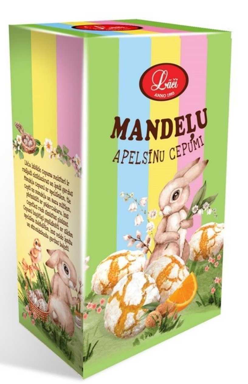 Mandeļu - apelsīnu cepumi, 110g