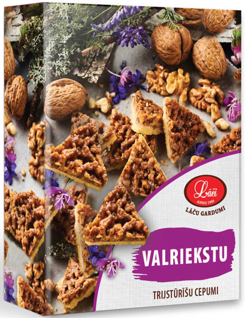 Valriekstu trijstūrīšu cepumi, 220g