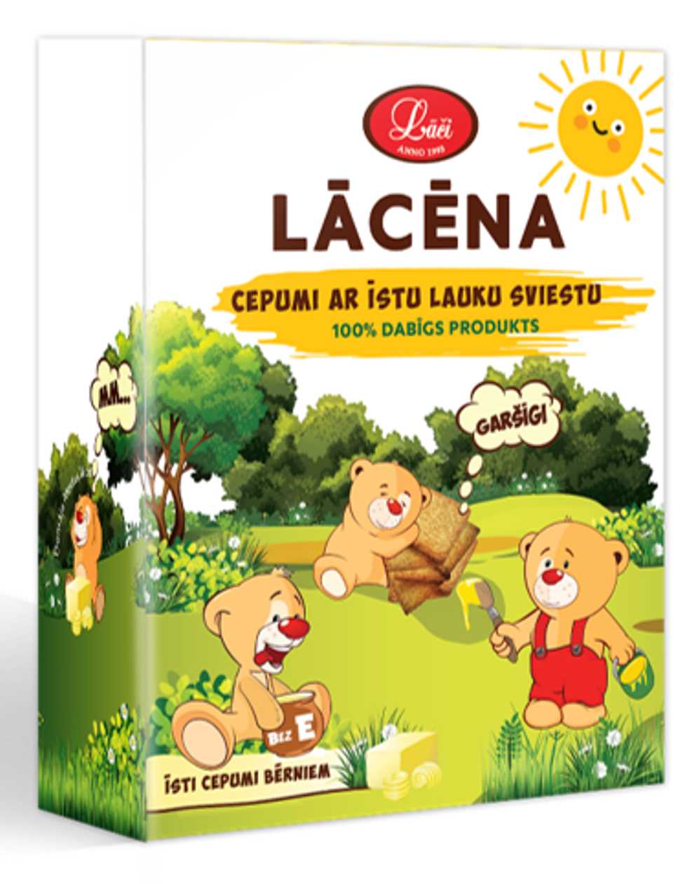 Lācēna cepumi ar īstu lauku sviestu, 180g