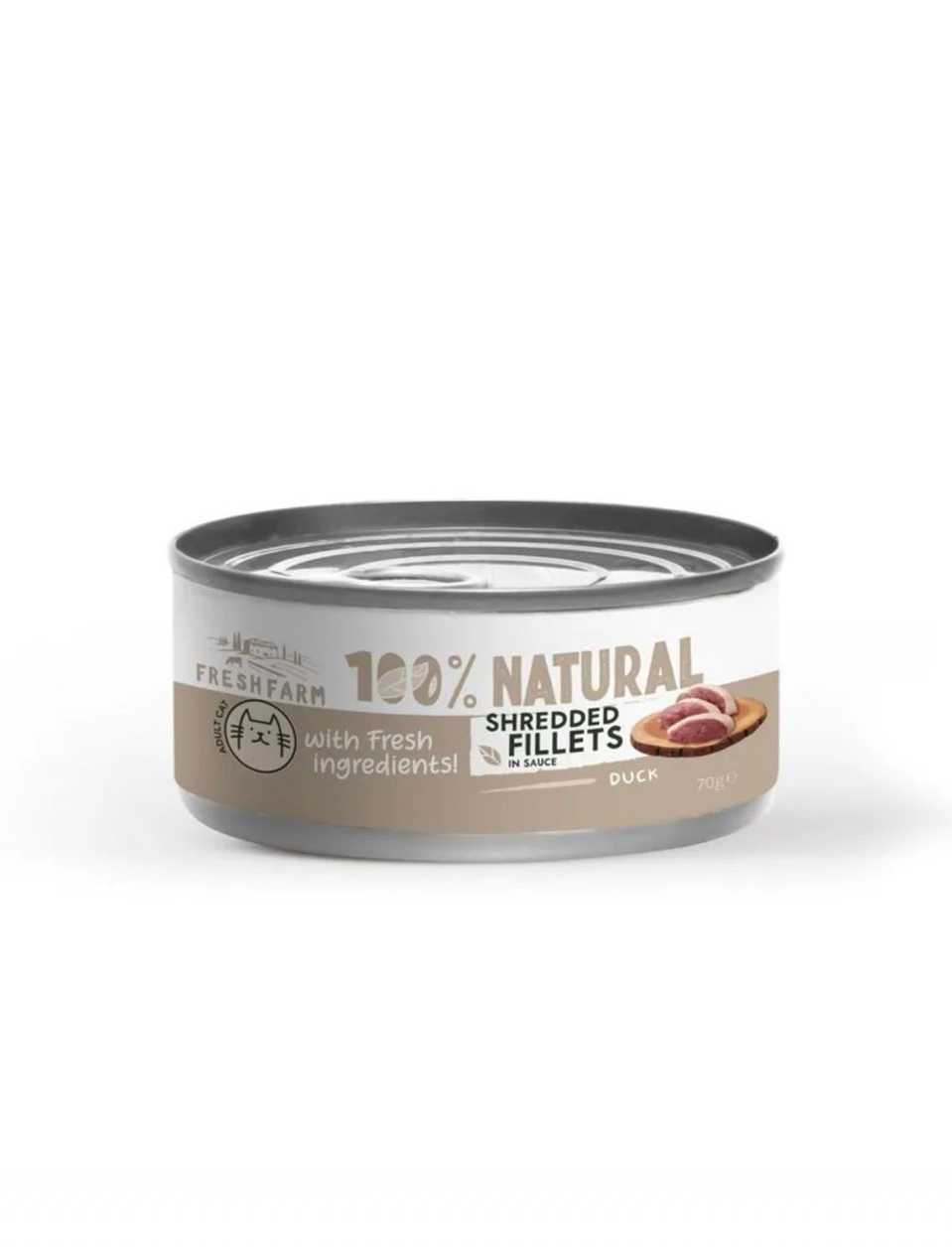 Fresh Farm Shredded Fillets Cat Food with Duck 70 g