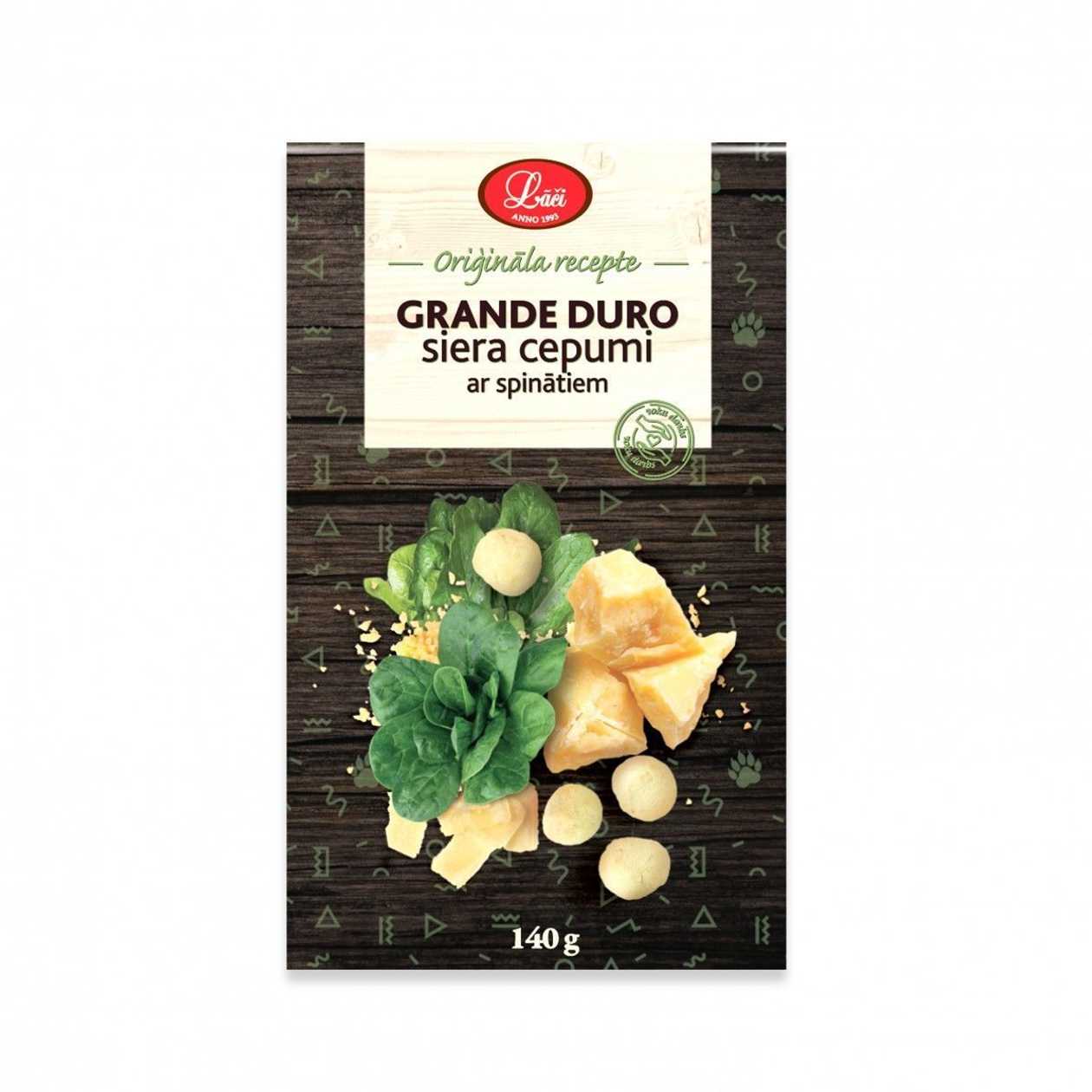 Grande duro siera cepumi ar spinātiem, 140g