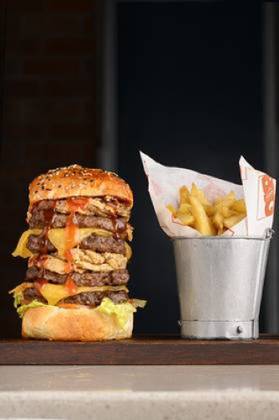 Double Cheese & Onion Ring Biggie