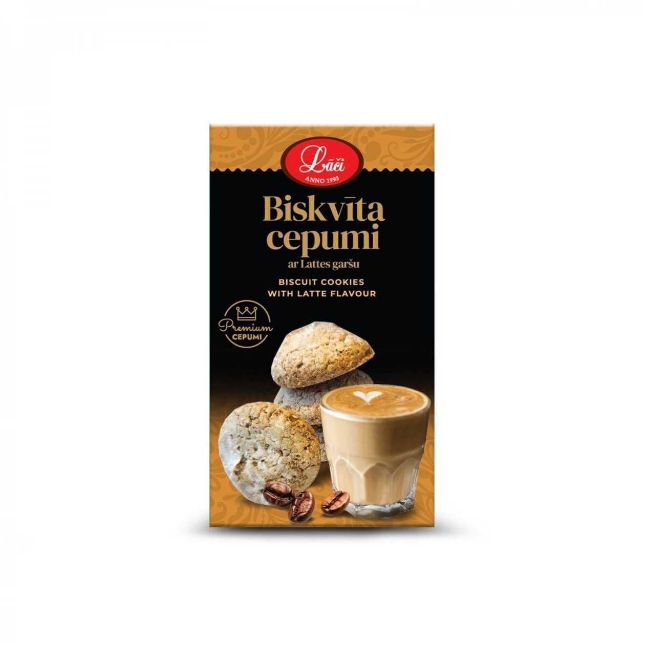 Biskvīta cepumi ar Lattes garšu, 70g
