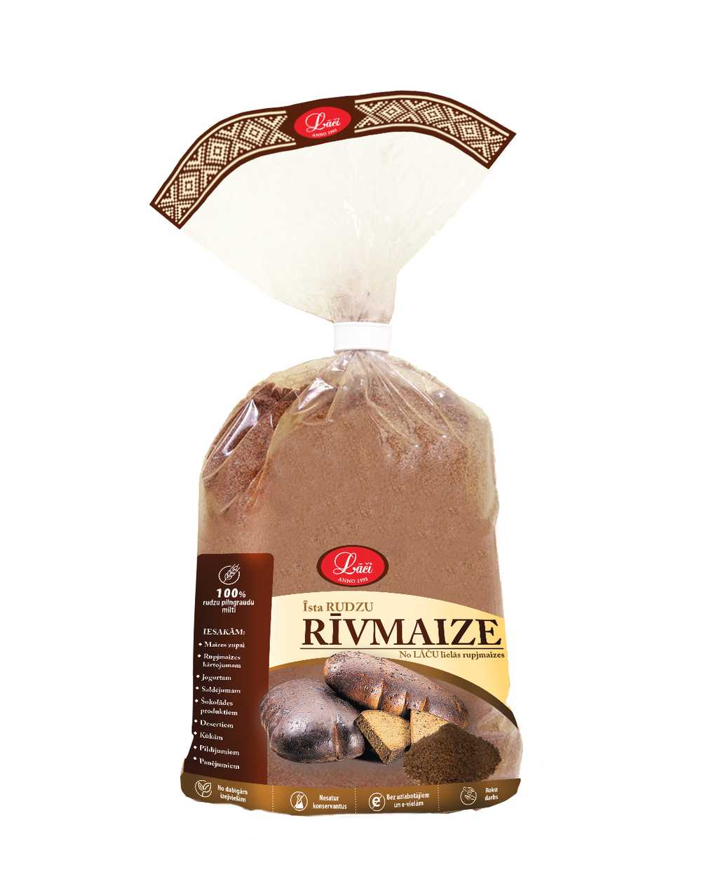 Īsta rudzu rīvmaize, 400g