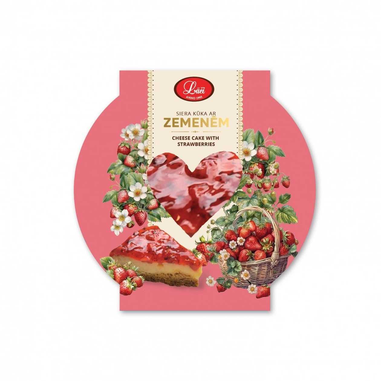Siera kūka ar zemenēm, 600g