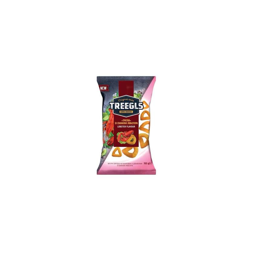 Chrupki kukurydziane o smaku homara "Treegls" 150g