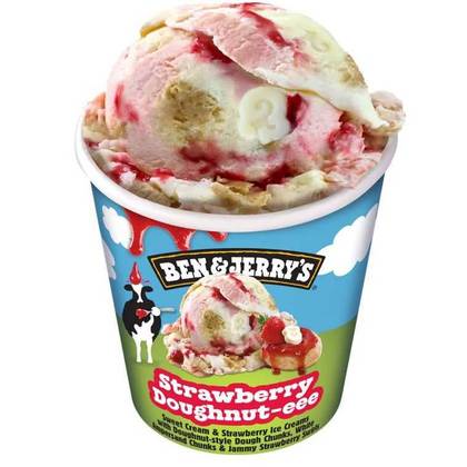 Ledai Ben & Jerry Strawberry Doughnut 1 vnt