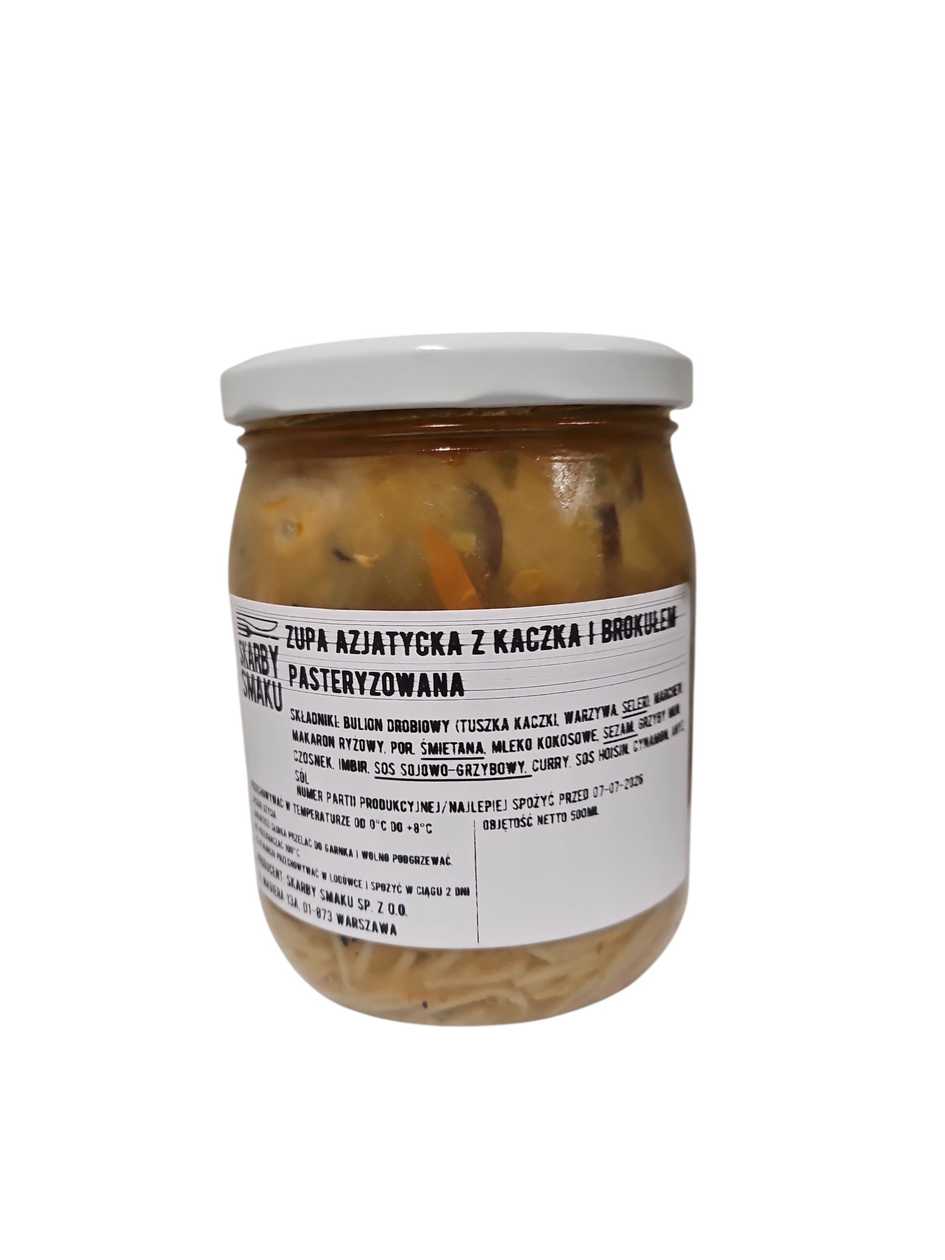 Zupa azjatycka z kaczką, brokułem i makaronem 500ml