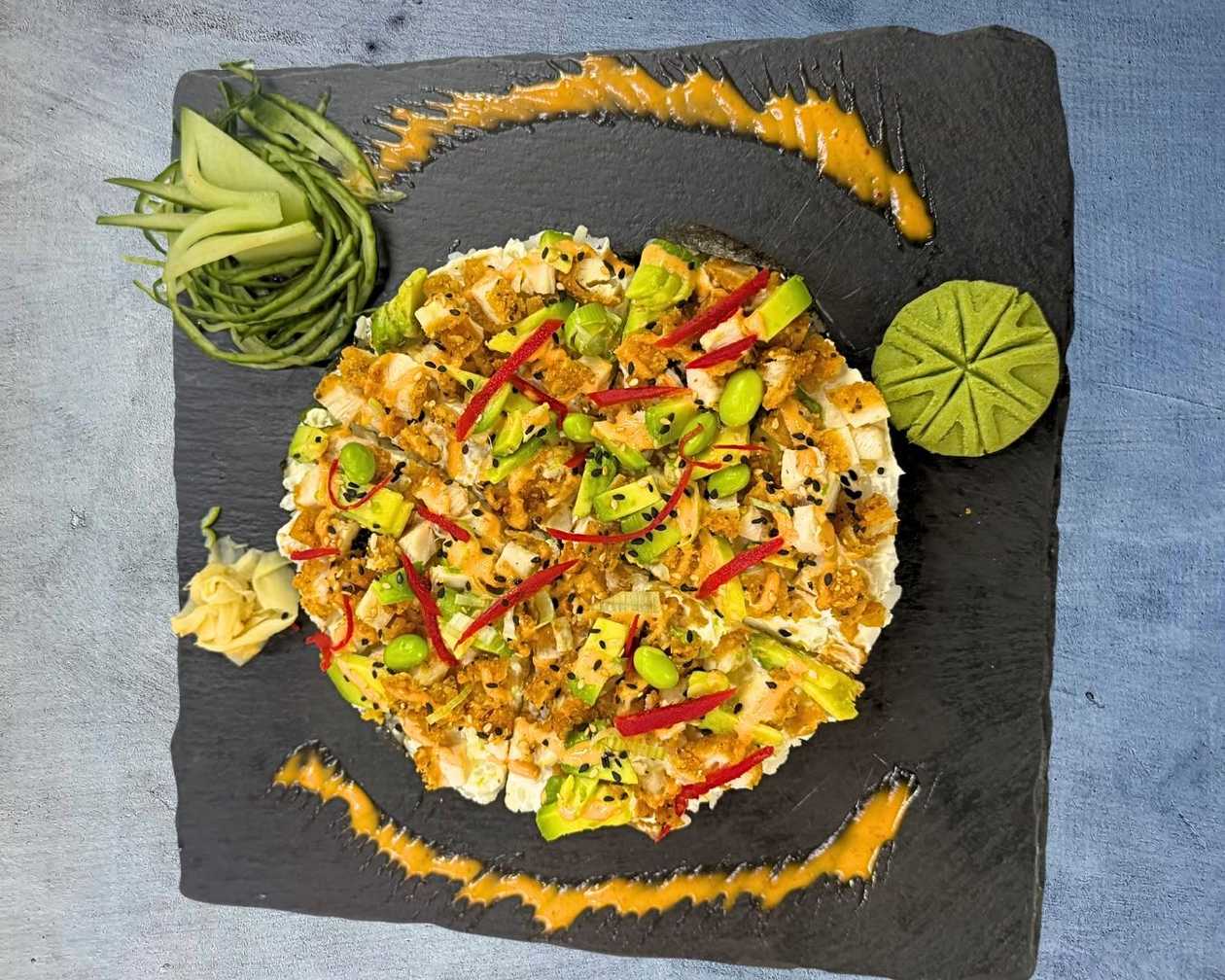 Chicken Avocado Sushi Pizza - 18cm