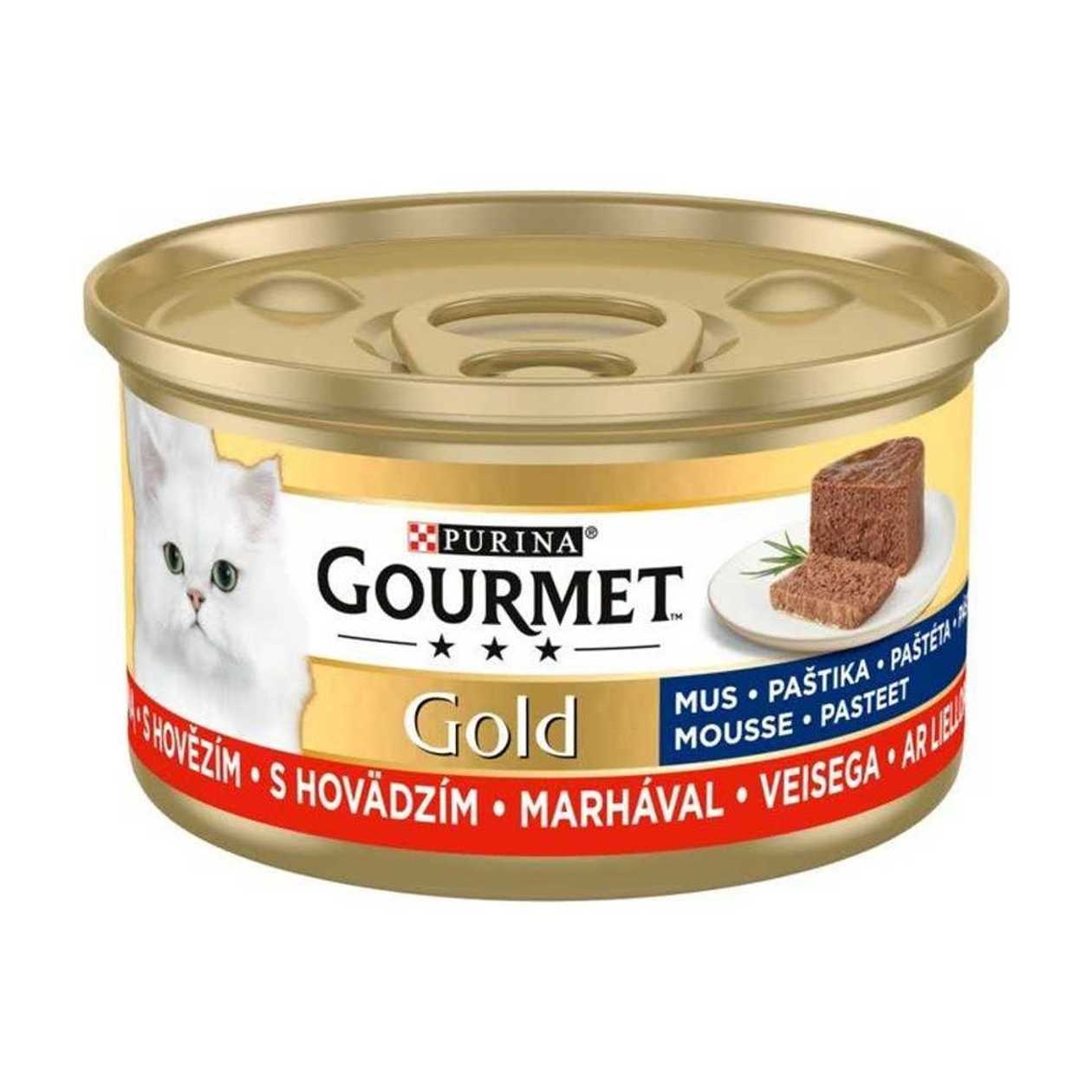 KARMA PUSZKA MUS WOŁOWINA "KOT" GOURMET GOLD 85G