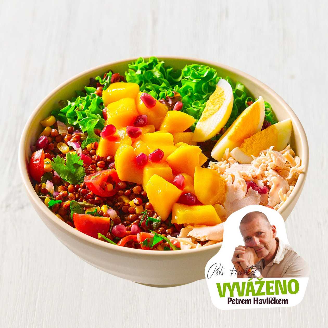 Golden mango salad krůta