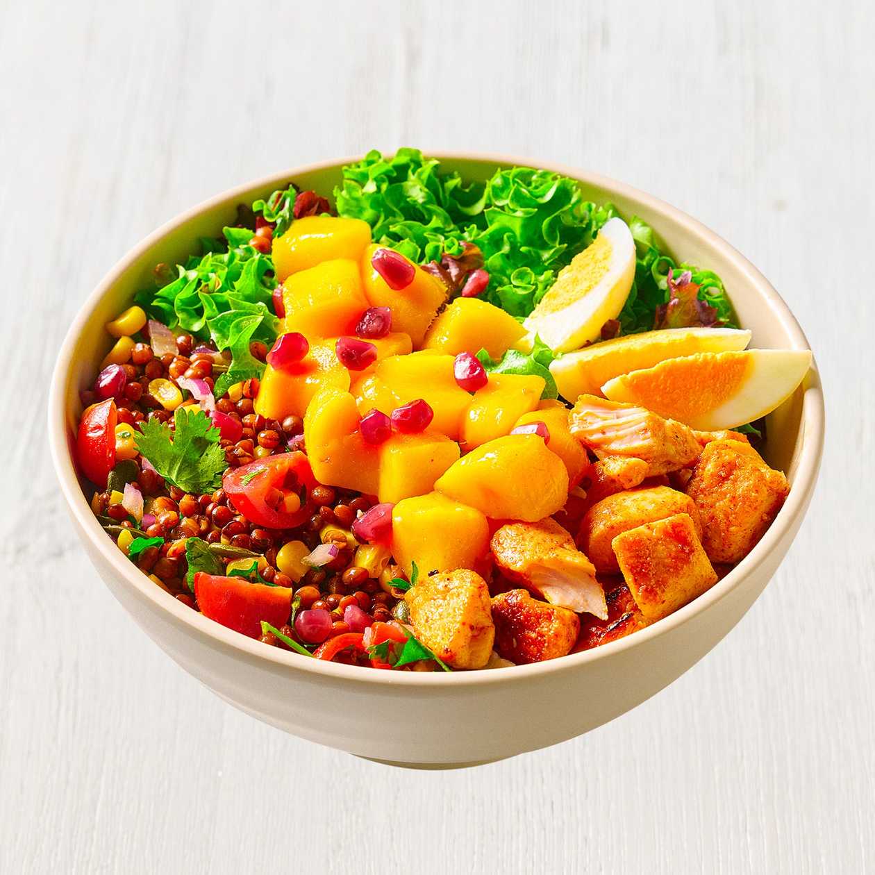 Golden mango salad kuře