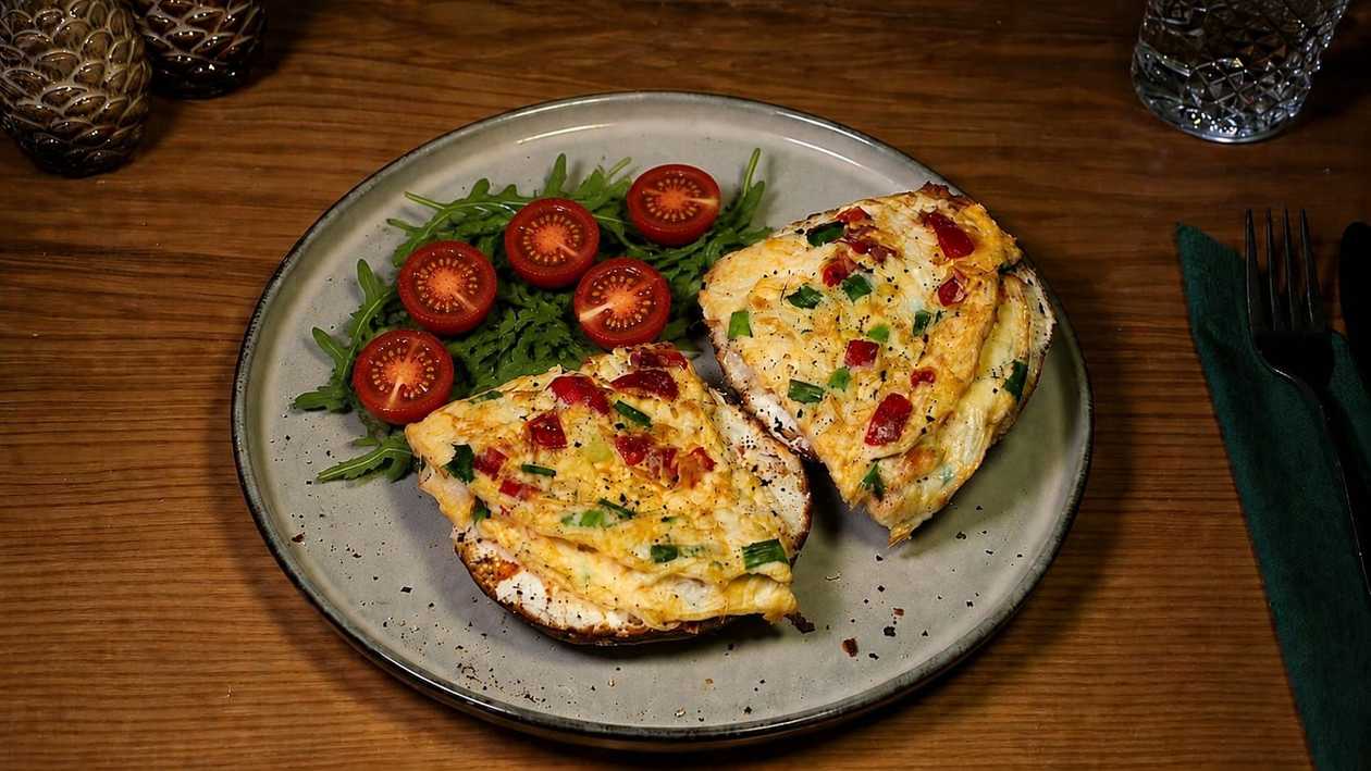 Veggie egg sandwich