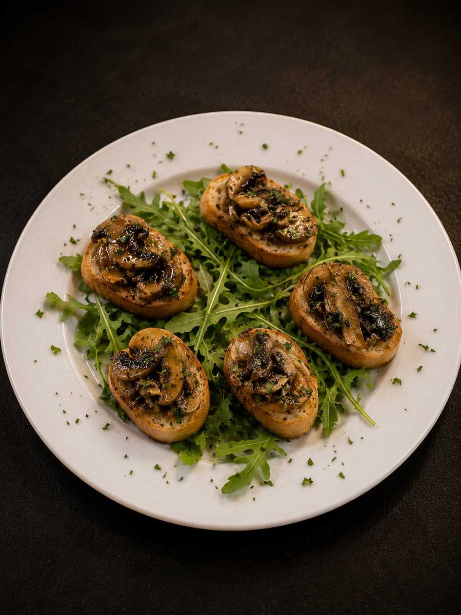 Bruschettine ai funghi tartufati