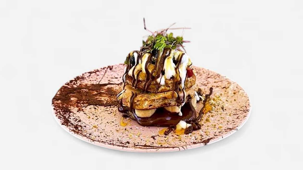 Chocolate And Peanut Butter Pancakes