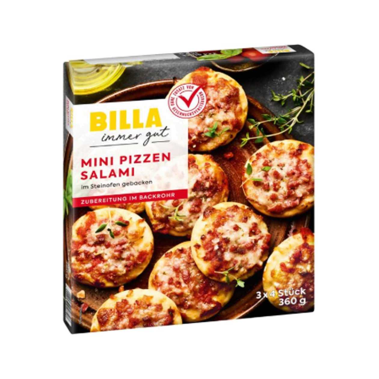 BILLA Mini pizza salami 360g