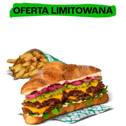 PODWÓJNY KROSANT AWOKADO ZESTAW