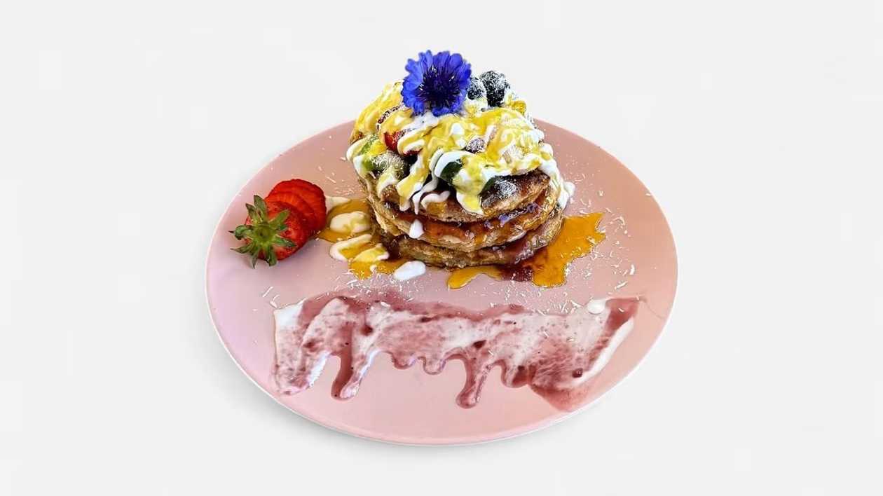 Berry Bavarian Cream Pancakes