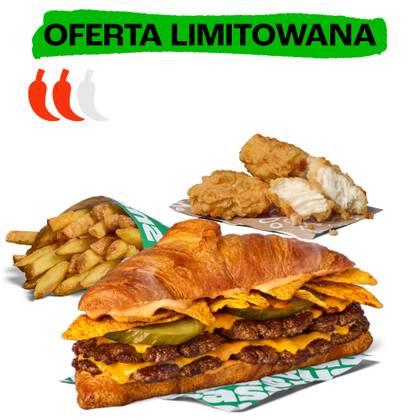 PODWÓJNY KROSANT CZIPOTLE ZESTAW POWIĘKSZONY