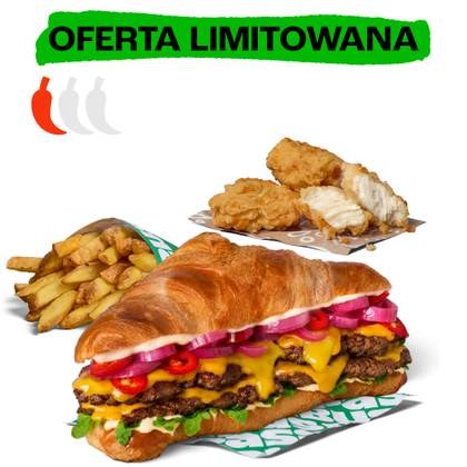 PODWÓJNY KROSANT MANGO-CZILI ZESTAW POWIĘKSZONY