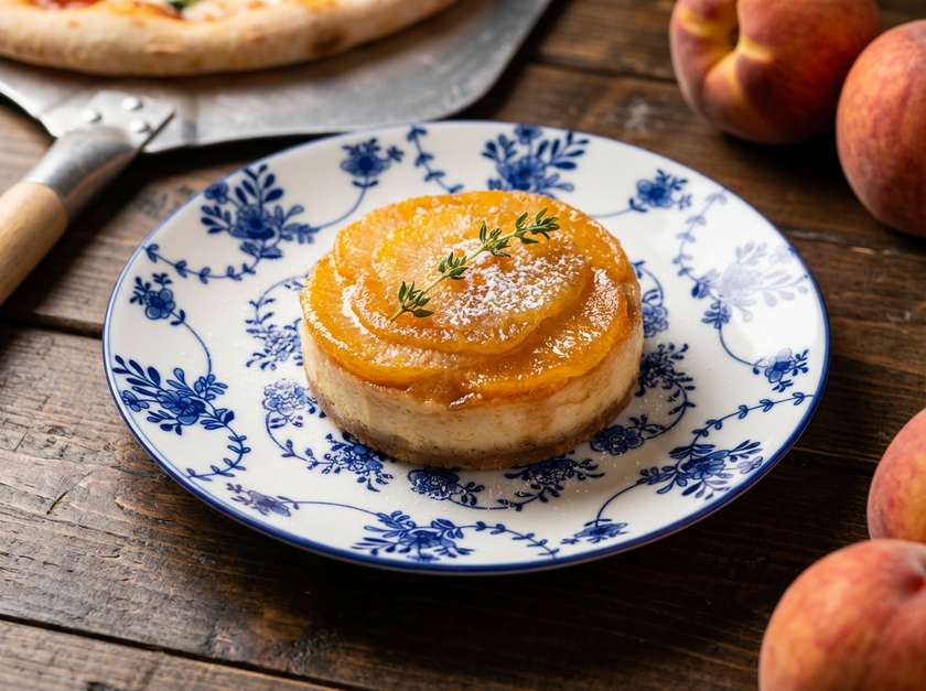 Peach Cheesecake Tart