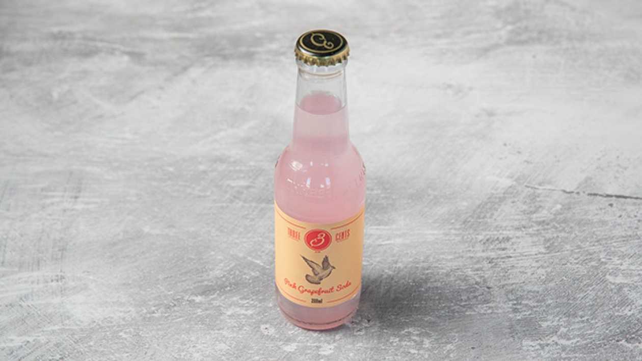 Three cents Pink Grapefruit Soda